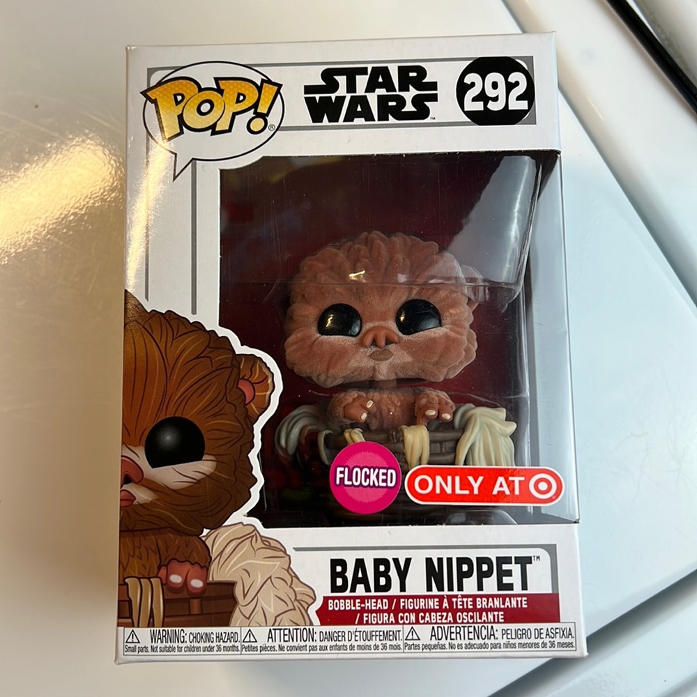 Funko pop Baby Nippet #292 (Flocked) Vinyl Figure Star Wars Target Exclusive